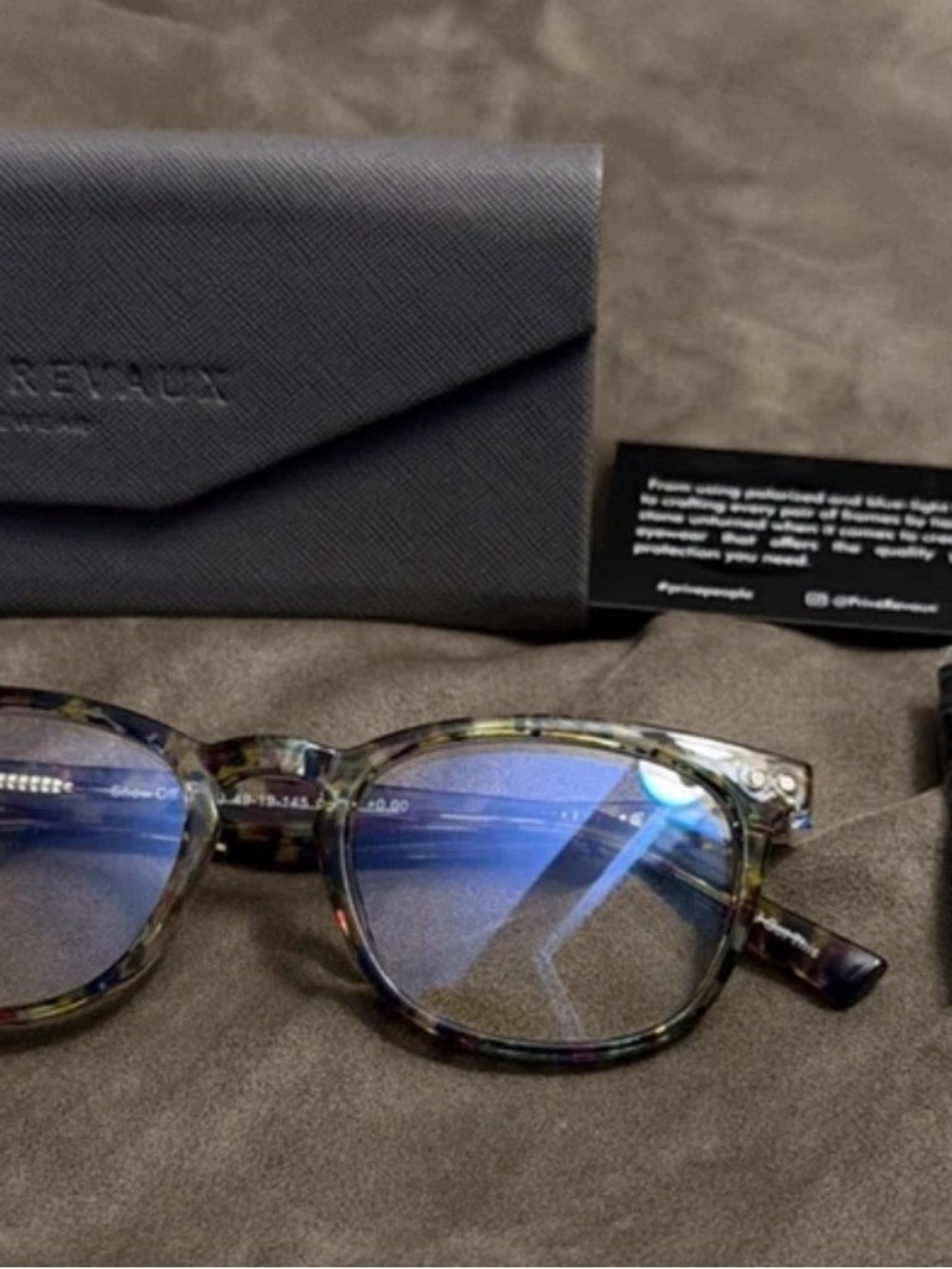 Multicolor Tortoiseshell Round Blue Light Glasses